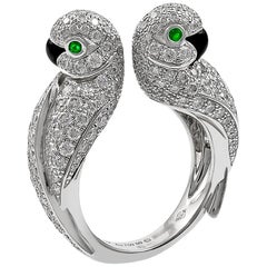Cartier Les Oiseau Liberes Double Parrot Ring For Sale At