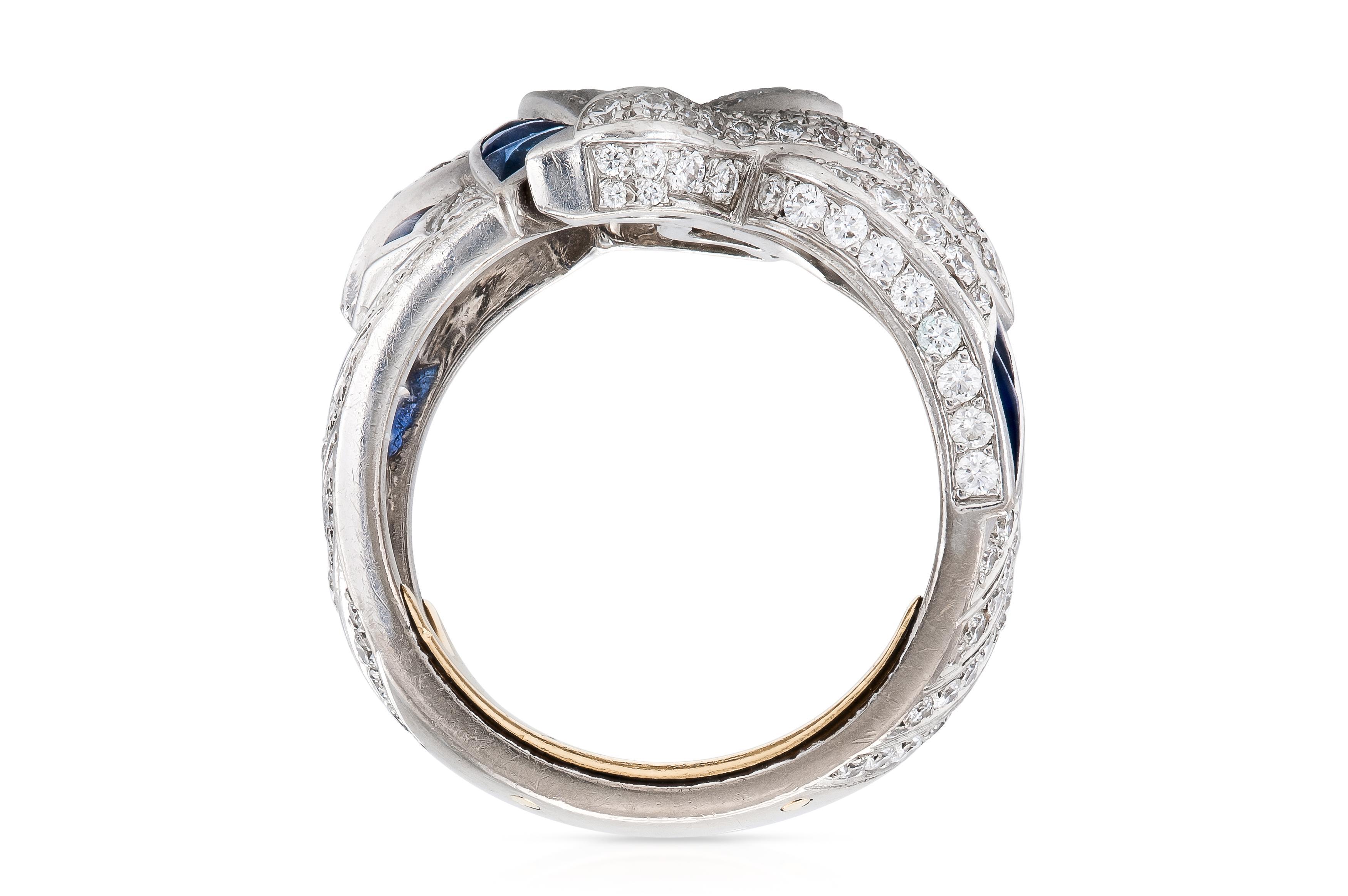 Cartier Les Oiseaux Libérés Diamantring im Zustand „Gut“ im Angebot in New York, NY