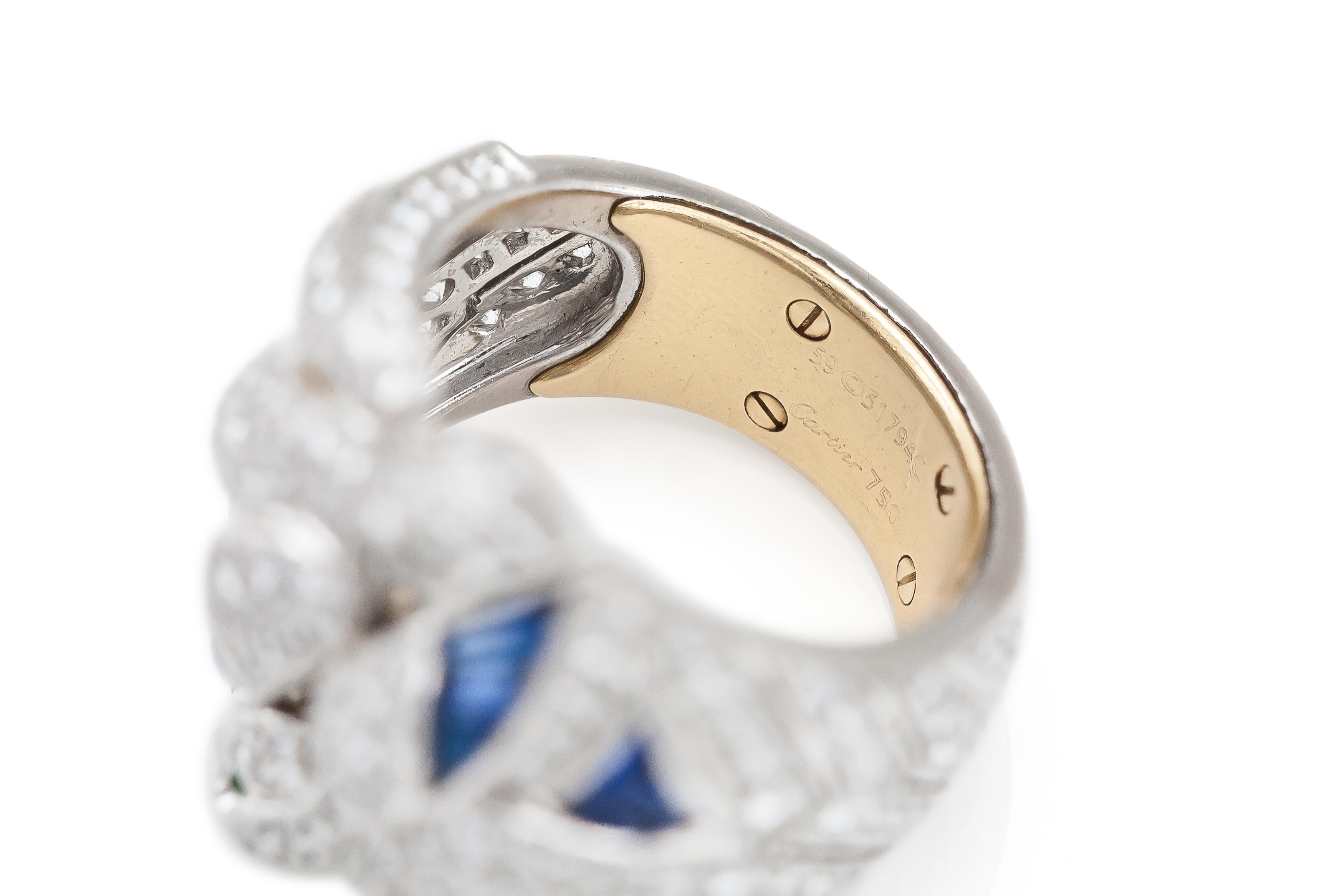 Cartier Les Oiseaux Libérés Diamantring im Angebot 1