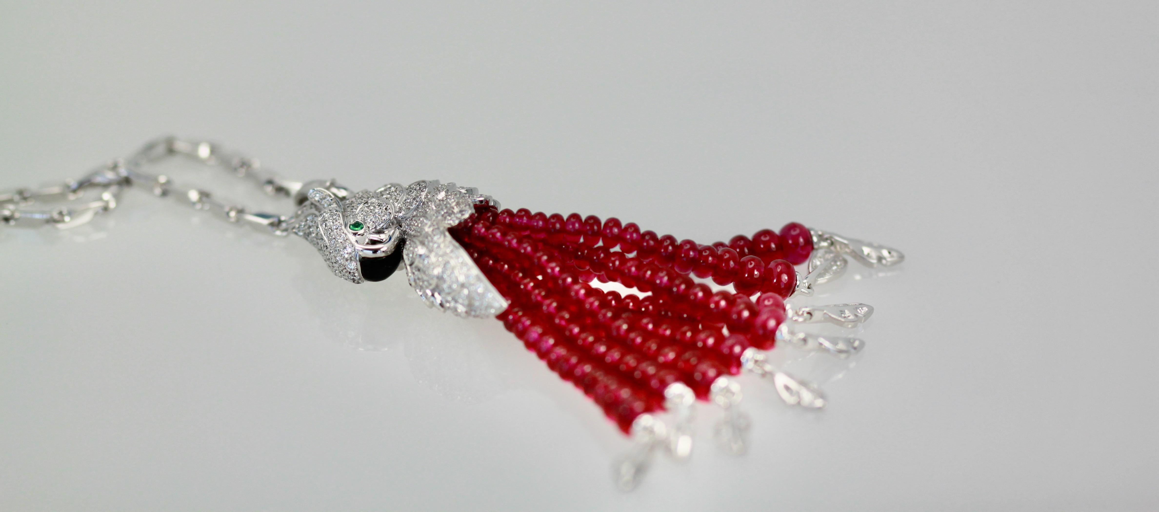 cartier ruby necklace