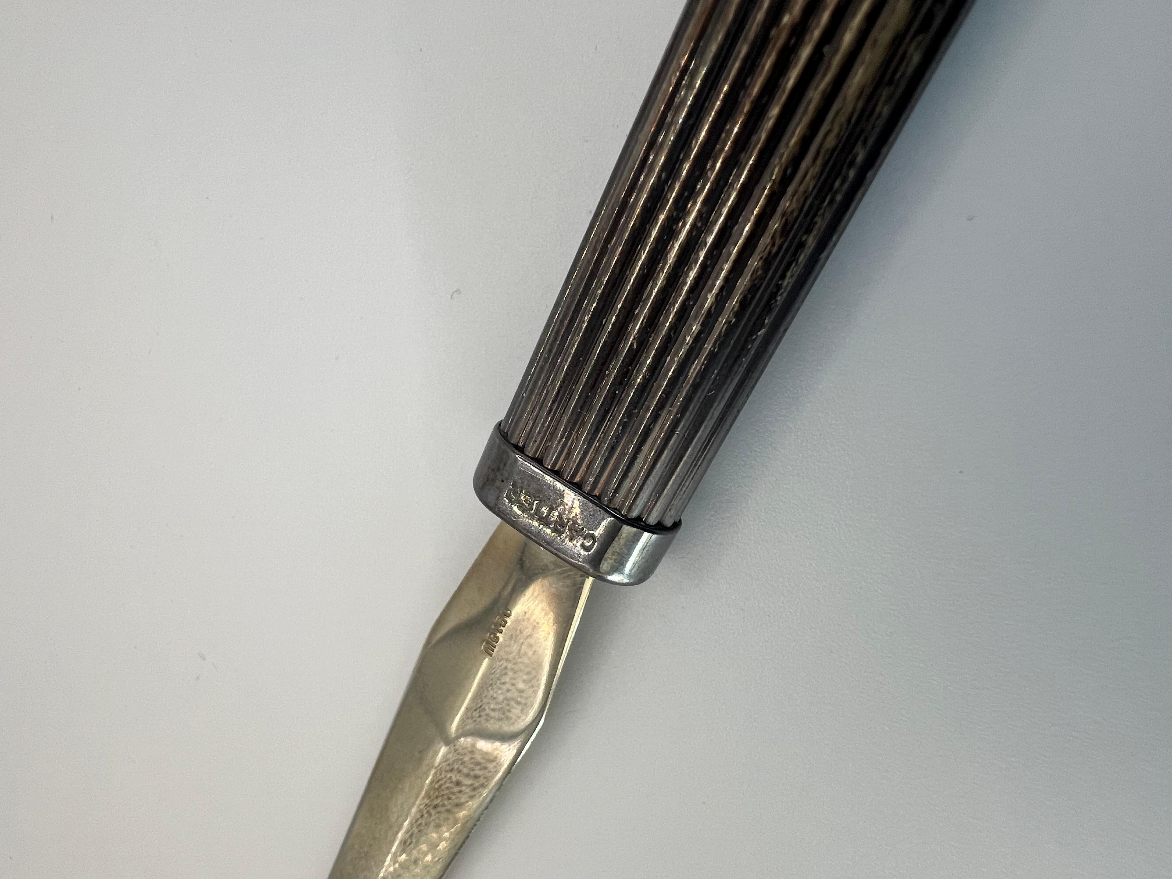 Cartier Letter Opener Sterling Original Box ca' 1970's For Sale 2