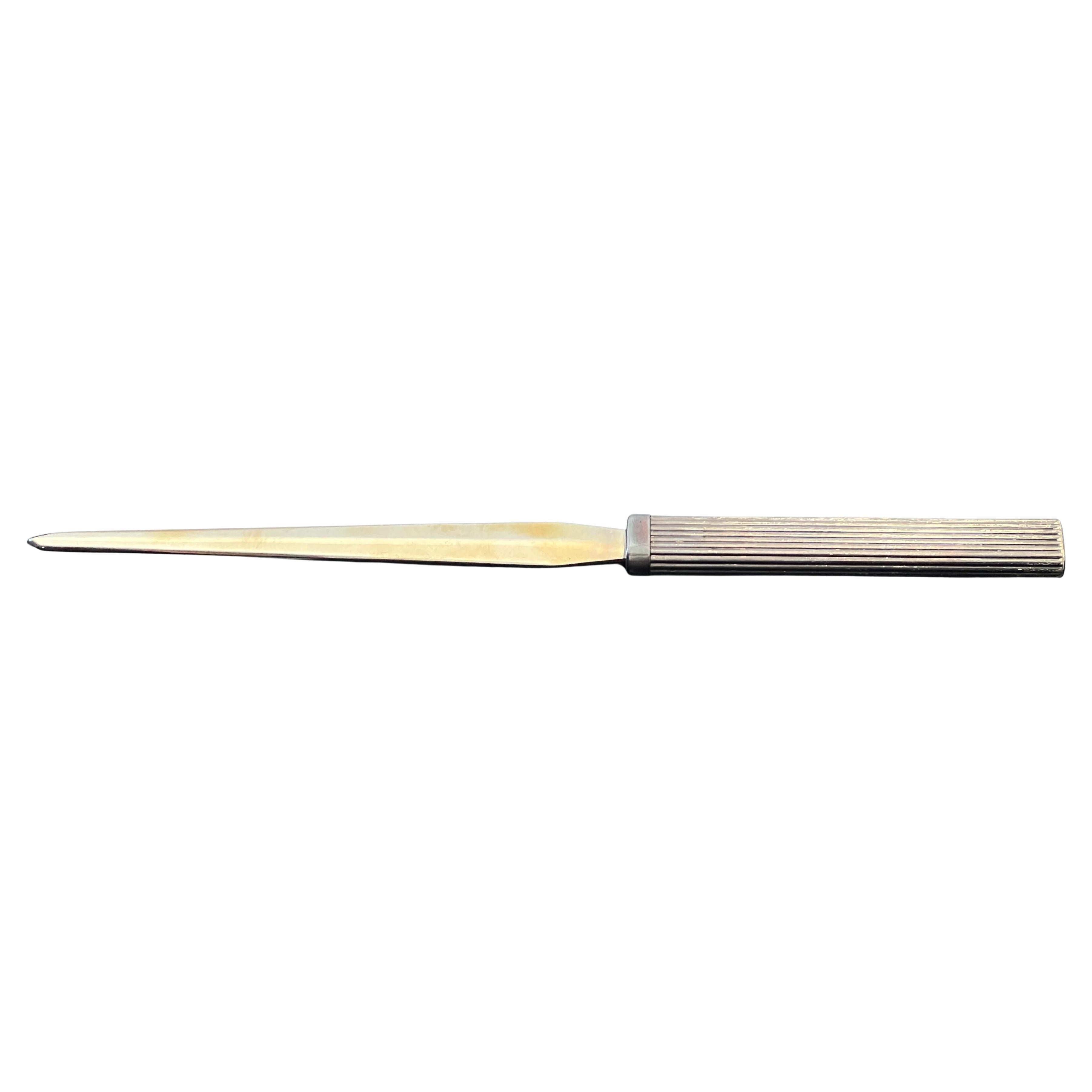 Cartier Letter Opener Sterling Original Box ca' 1970's For Sale