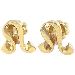 Cartier Libra Zodiac Gold Cufflinks