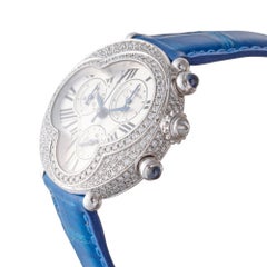 Cartier Libre Chronograph White Gold Diamond Wristwatch, Ref. 2975