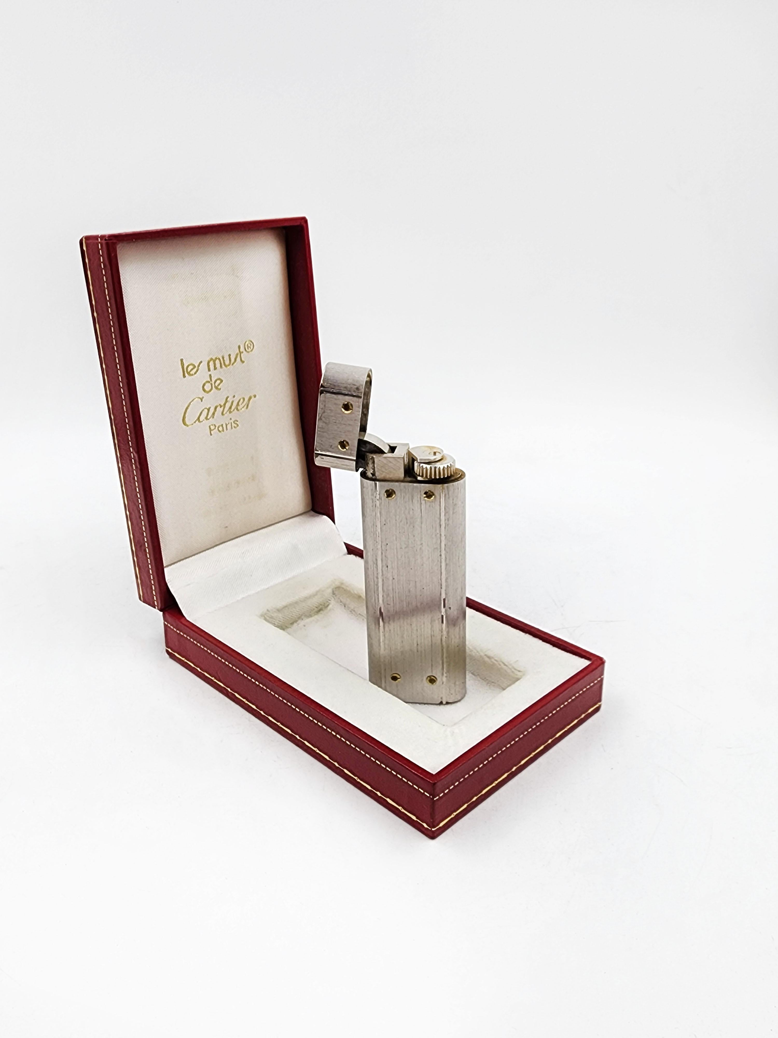 cartier silver lighter