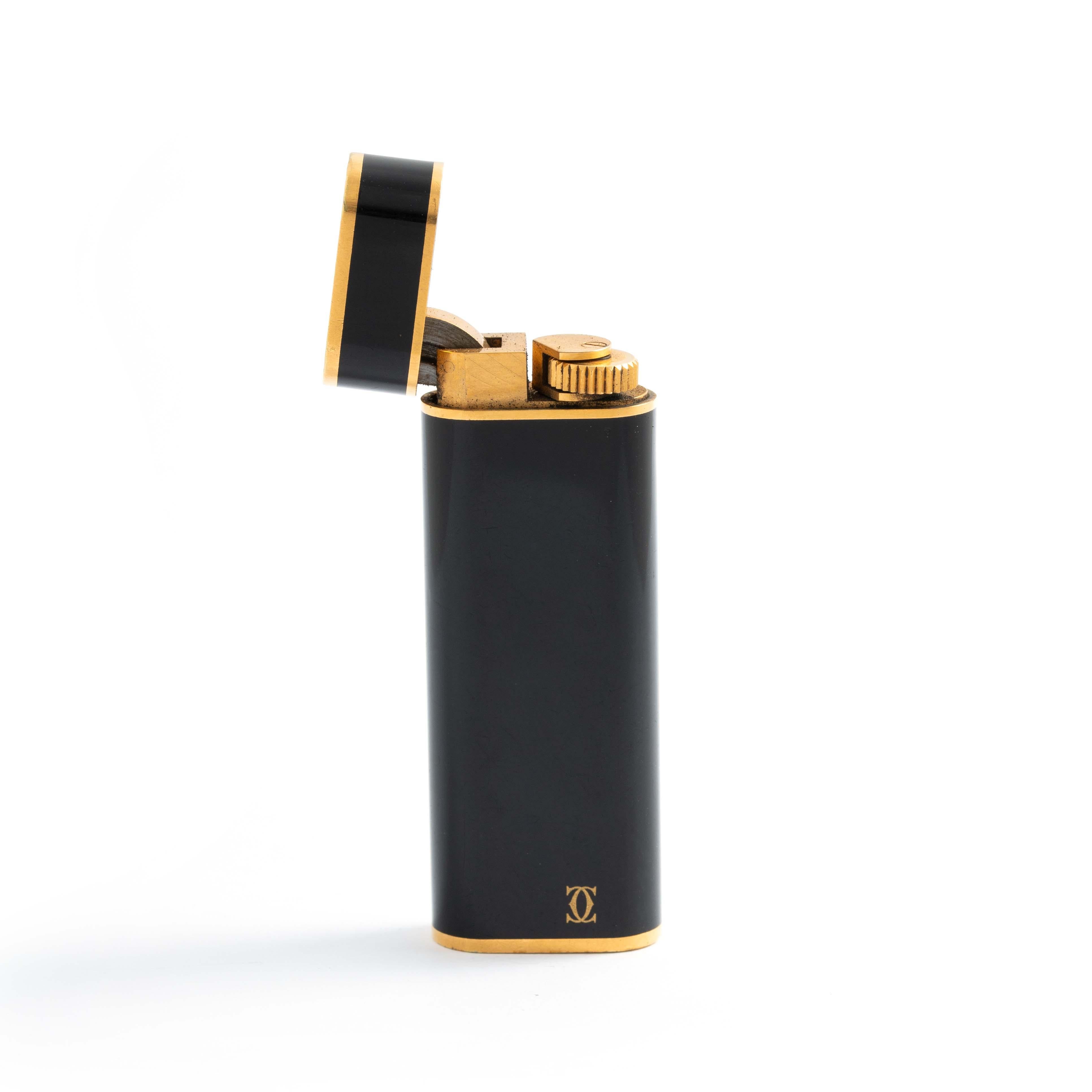 cartier feuerzeug gold