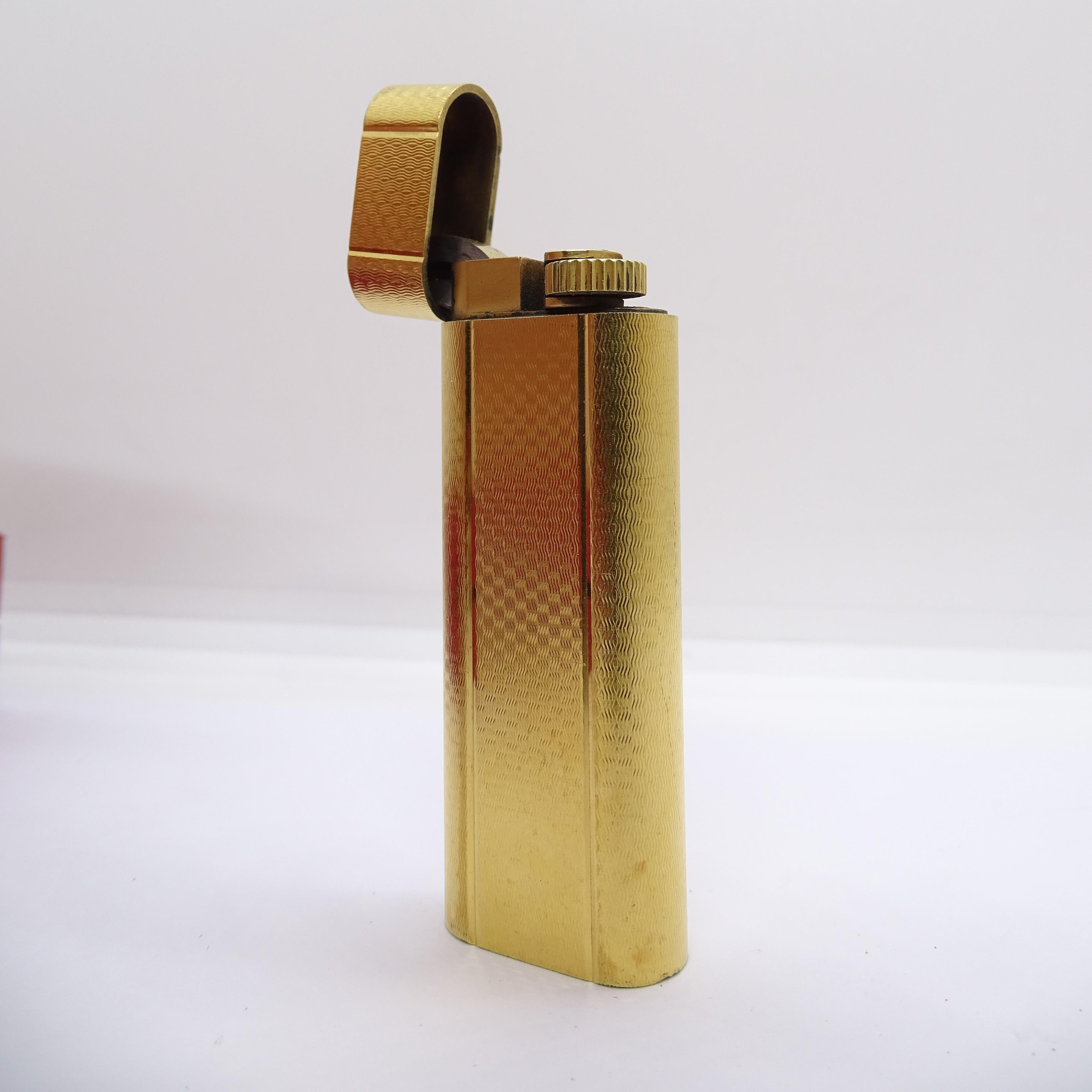 Cartier lighter with travel kit, gold plated, 90's - France For Sale 5