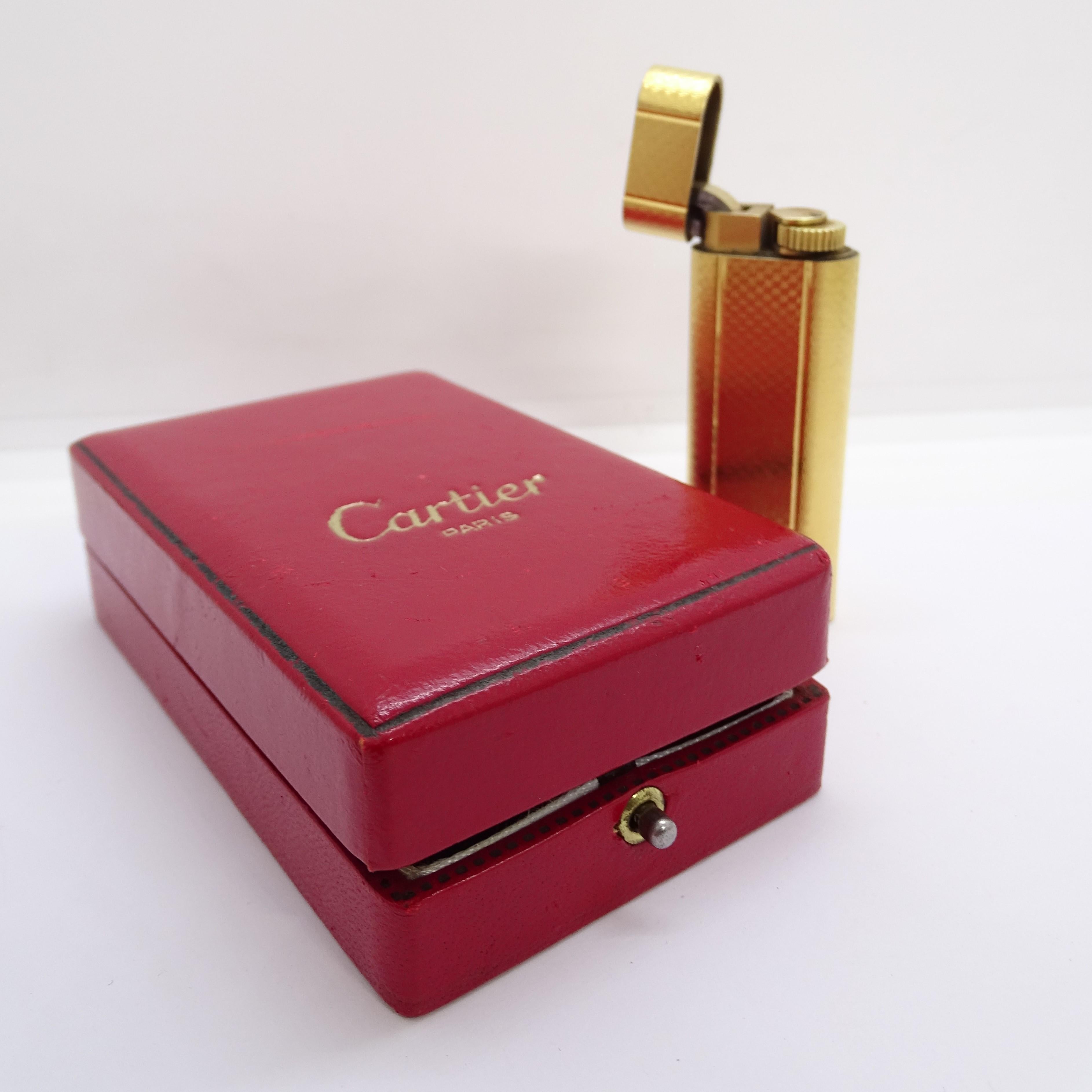 Cartier lighter with travel kit, gold plated, 90's - France For Sale 9