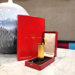 Cartier lighter with travel kit, gold plated, 90's - France