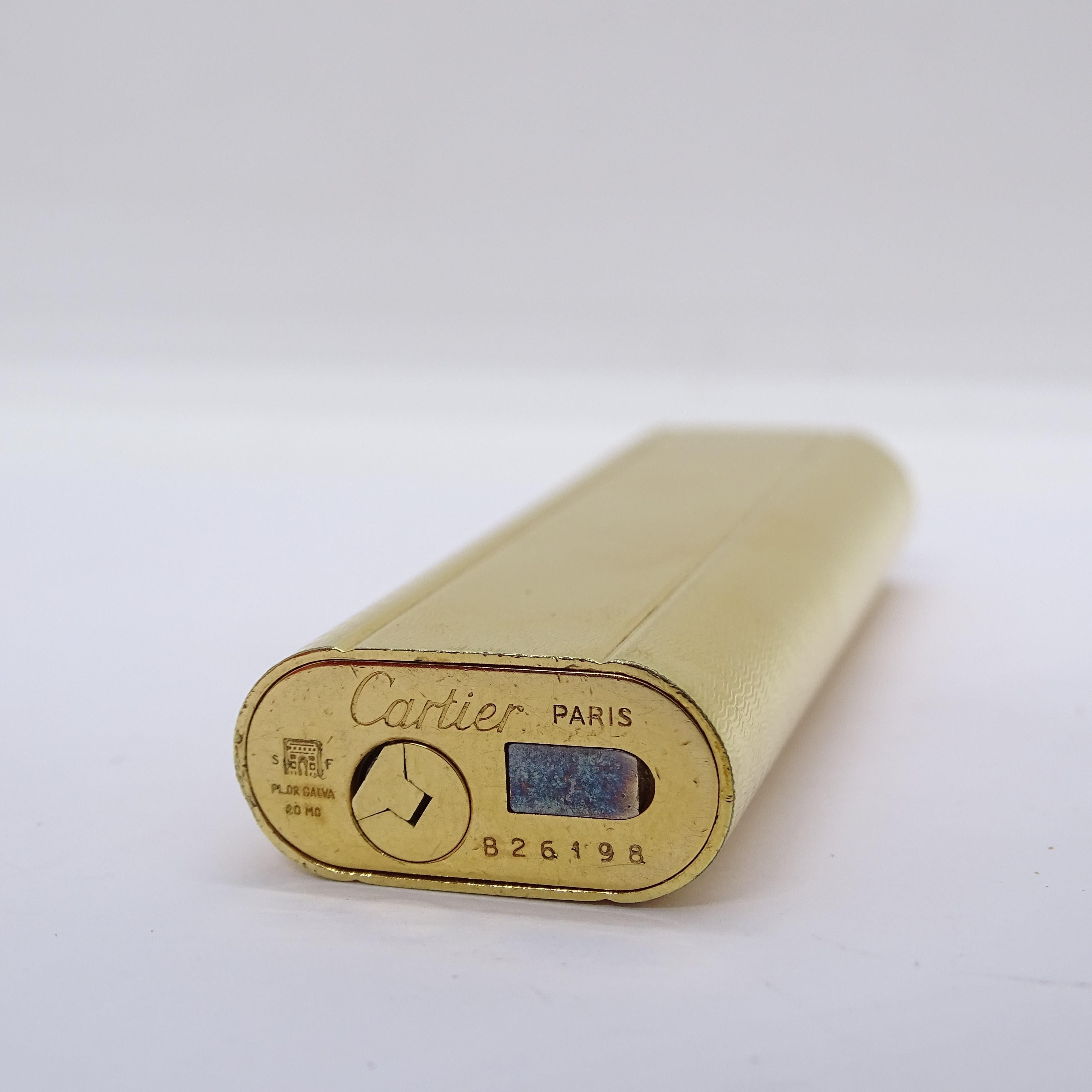 Cartier lighter with travel kit, gold plated, 90's - France For Sale 16