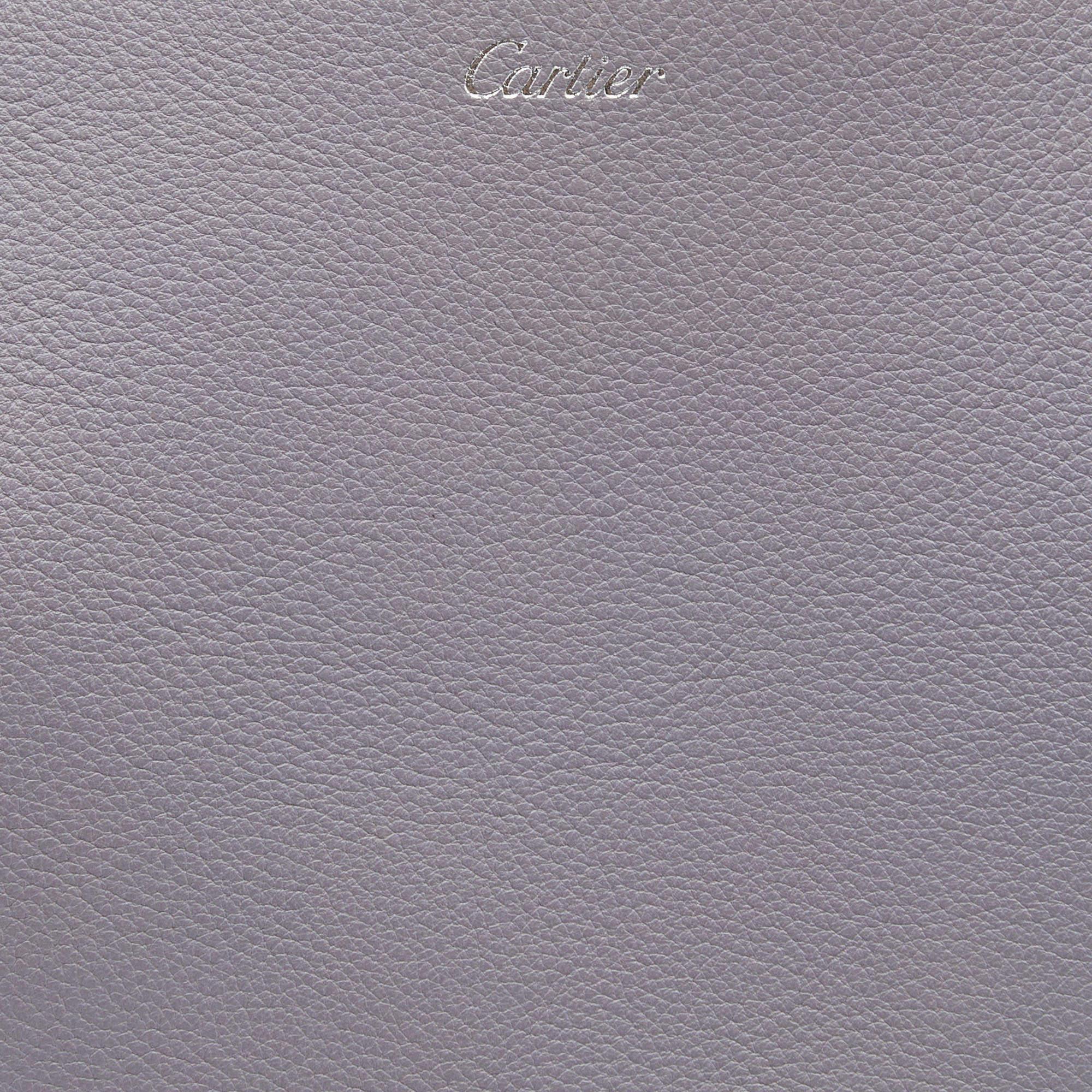 Cartier Lilac Leather C de Cartier Bag 3