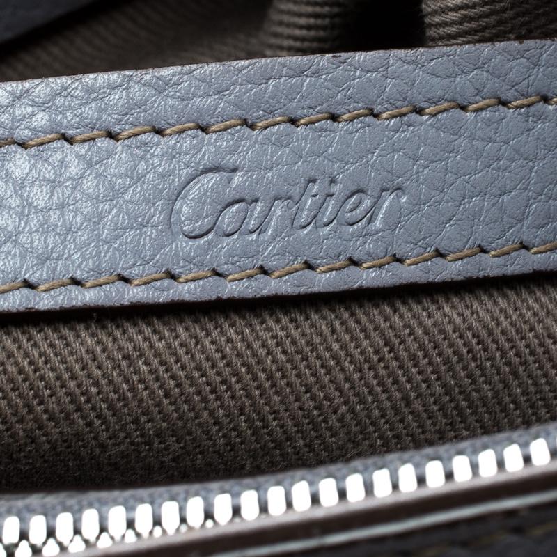 Cartier Lilac Leather C De Cartier Small Tote 6