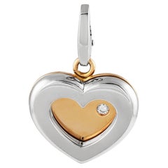 Cartier Limited Edition 18K Yellow Gold Diamond Heart Charm