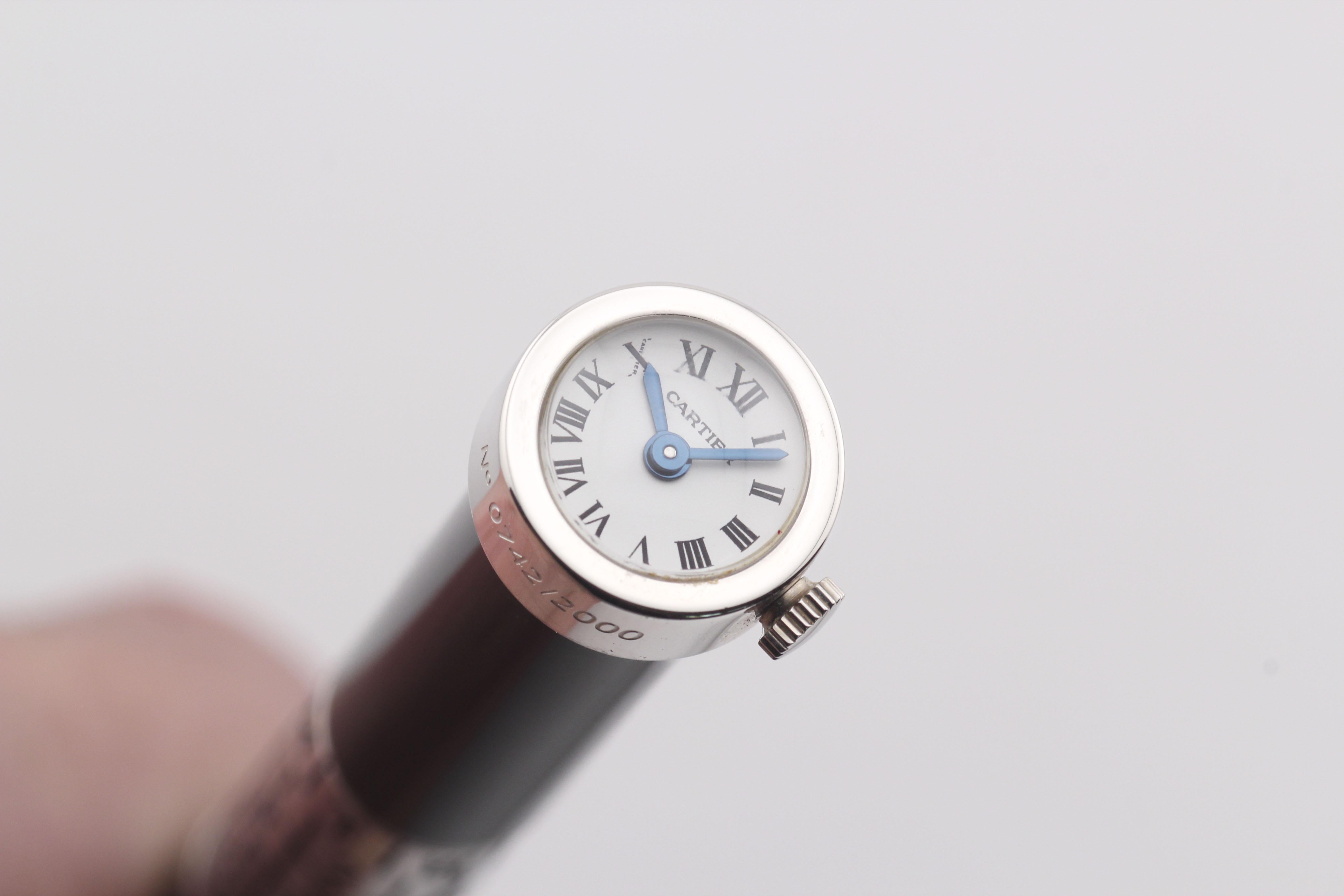 Orologio con penna a sfera Cartier Limited Edition Calendar con scatola in vendita 5