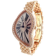 Cartier Limited Edition Crash Diamond Rose Gold Wristwatch