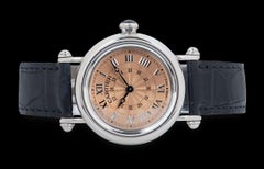Cartier Diabolo Mid-Size Edition Limitée Platine Cadran Guilloche Saumon