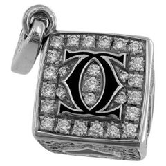 Cartier Edizione Limitata Dadi Oro Bianco, Smalto e Diamanti