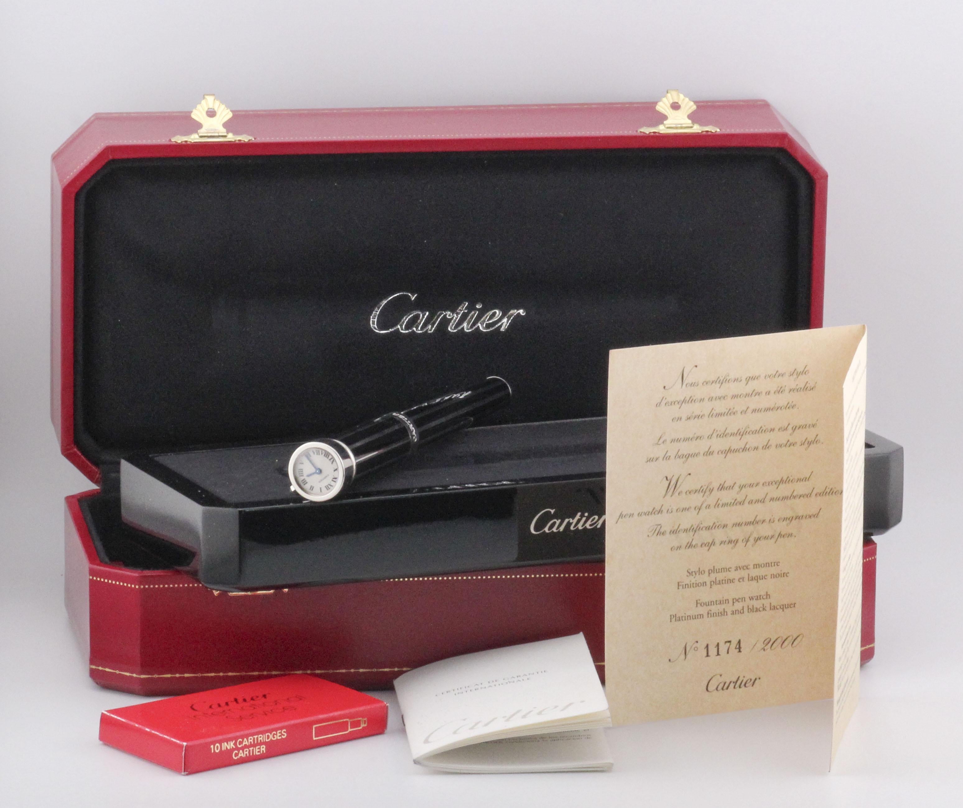 Der Inbegriff von Eleganz und Innovation, die Cartier Limited Edition Fountain Pen Watch, ist ein wahres Wunderwerk, das die Kunst der Uhrmacherei mit der zeitlosen Anziehungskraft eines luxuriösen Füllfederhalters nahtlos verbindet. Dieses
