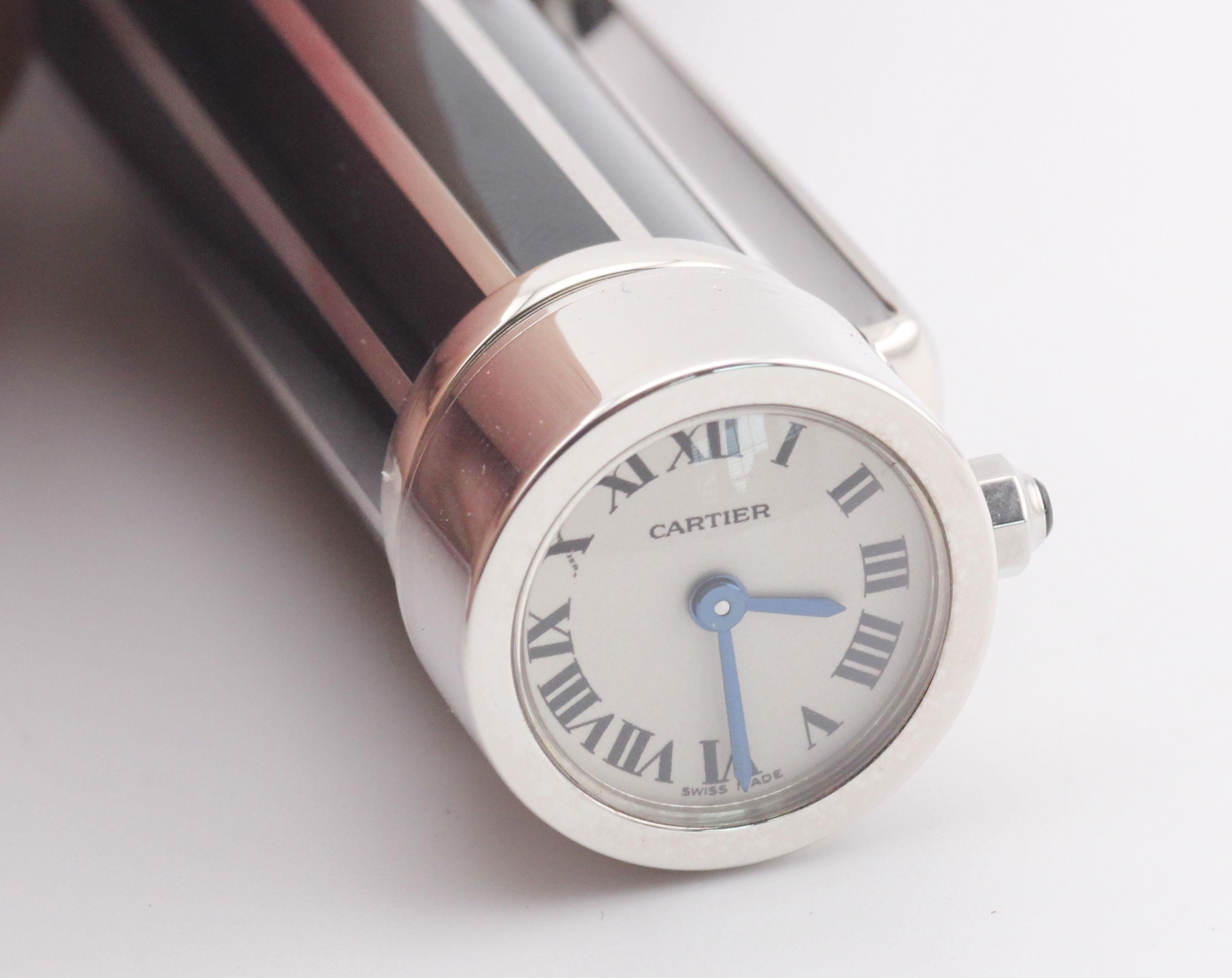 Cartier Füllfederhalter-Uhr in limitierter Auflage im Angebot 2