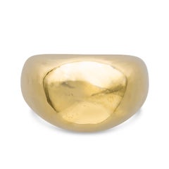 Cartier Limited Edition Large Dome 18K Yellow Gold Plain Fashion Ring