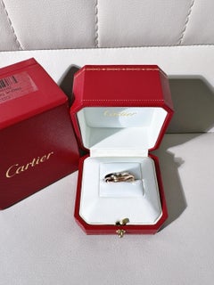 Cartier Limited‑Edition Trinity Star‑Motif Three‑Band Diamond Ring