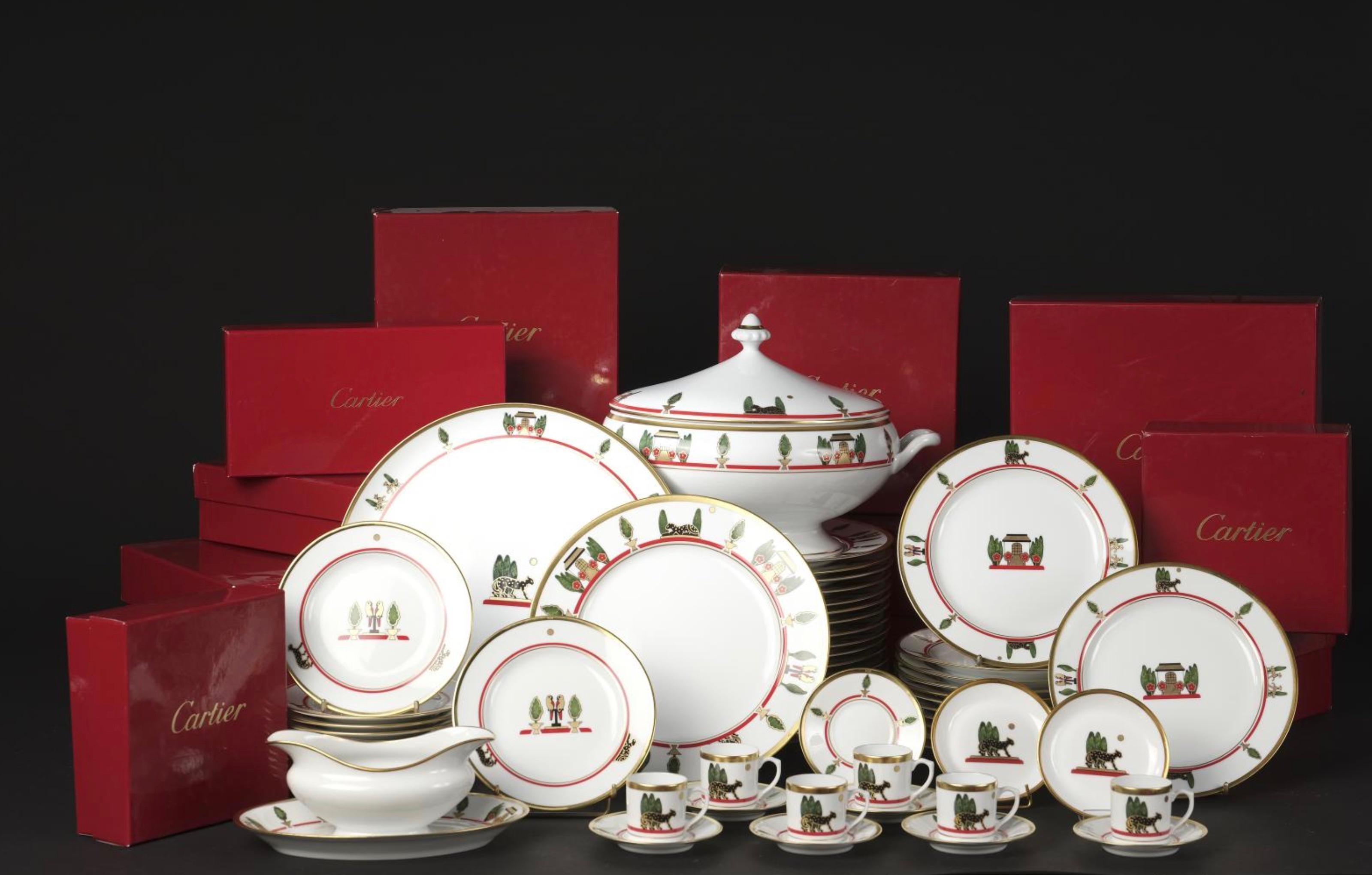 French Cartier & Limoges Dinerware Model 