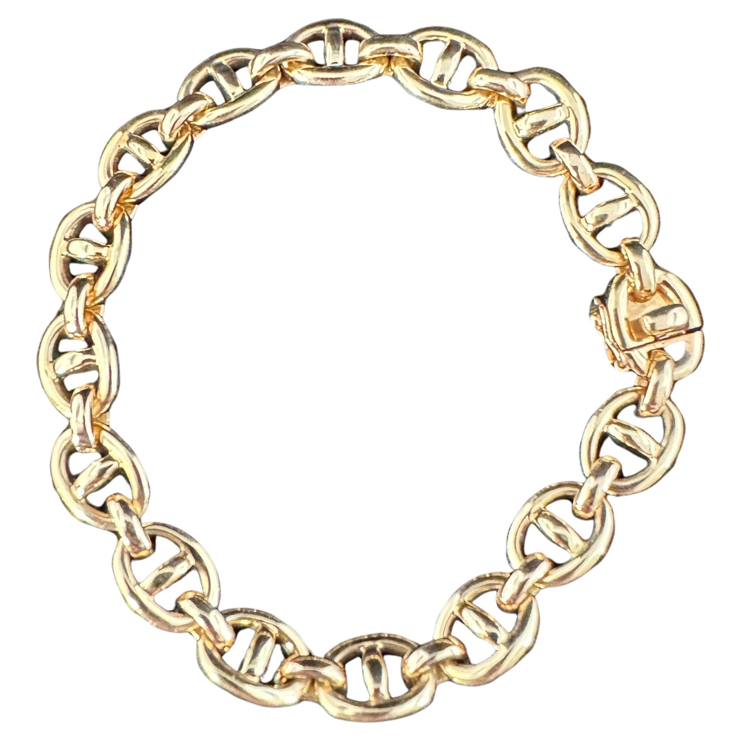 Cartier Link Bracelet 18k Yellow Gold  For Sale