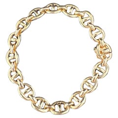 Retro Cartier Link Bracelet 18k Yellow Gold 