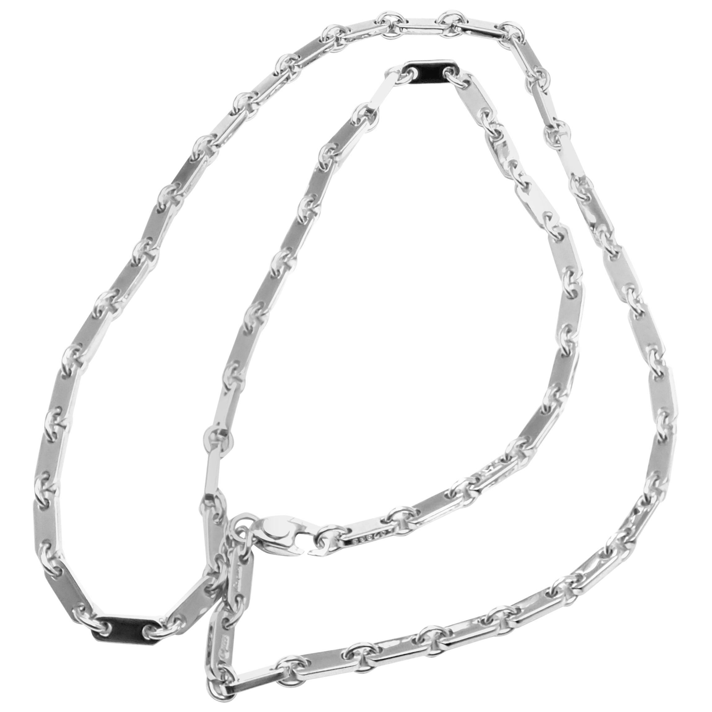 Cartier Link White Gold Chain Necklace, 1998