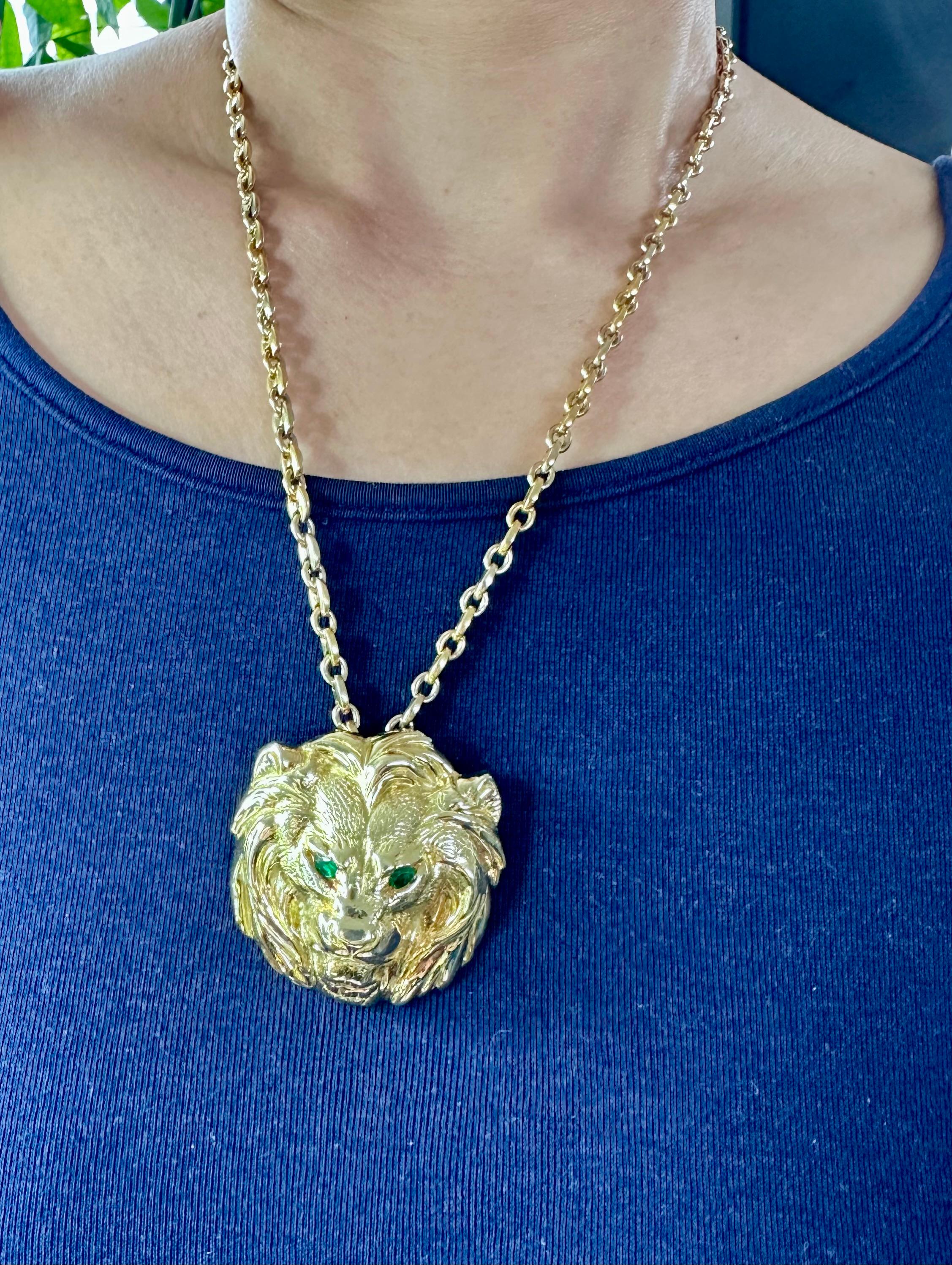 Cartier Lion Head Medallion Brooch 6