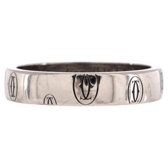 Cartier Logo De Cartier Band Ring 18k White Gold