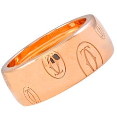 Cartier Logo De Cartier Rose Gold Ring