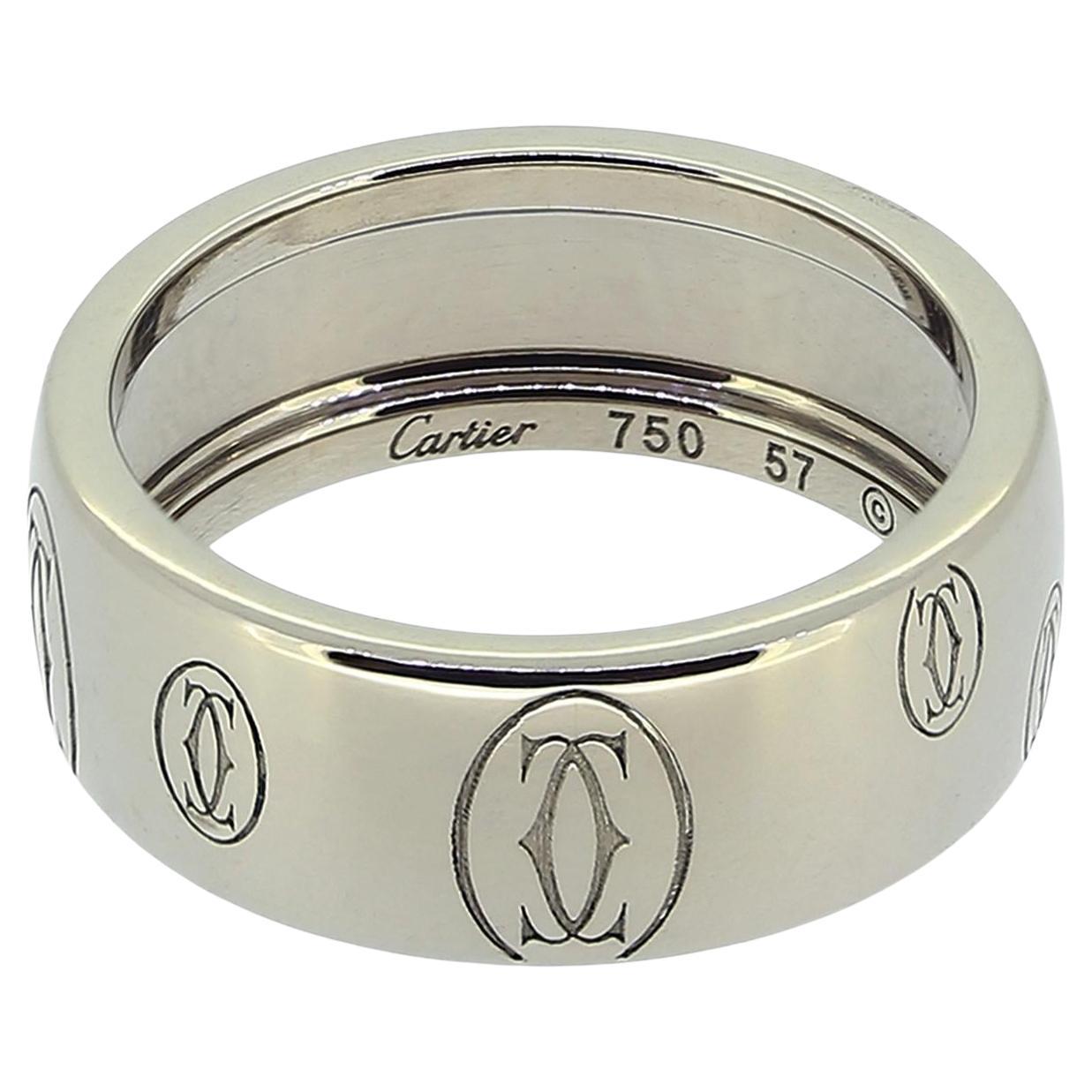 Cartier Logo De Cartier Wedding Band Ring Size P (57)
