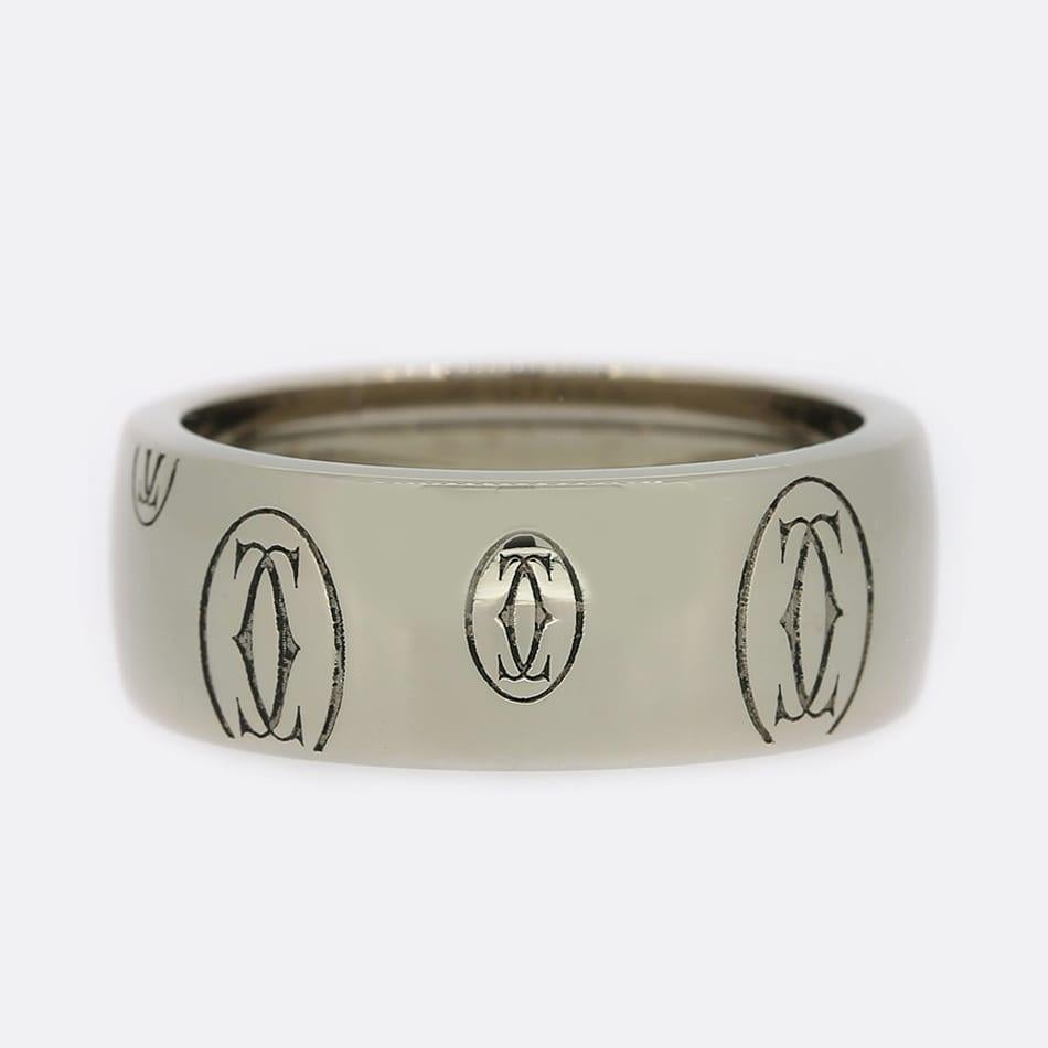 Cartier Logo De Cartier Ehering Größe Q Damen im Angebot