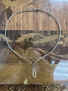 CARTIER London 18k Yellow Gold Wire Choker Necklace 1970s Vintage