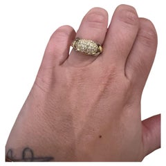 CARTIER LONDON 18k Yellow & White Gold & Diamond Ring Circa 1970s