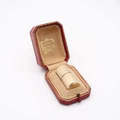 CARTIER LONDON 1914 Tom Pouce Petrol Lighter In 9Kt Yellow Gold With Box