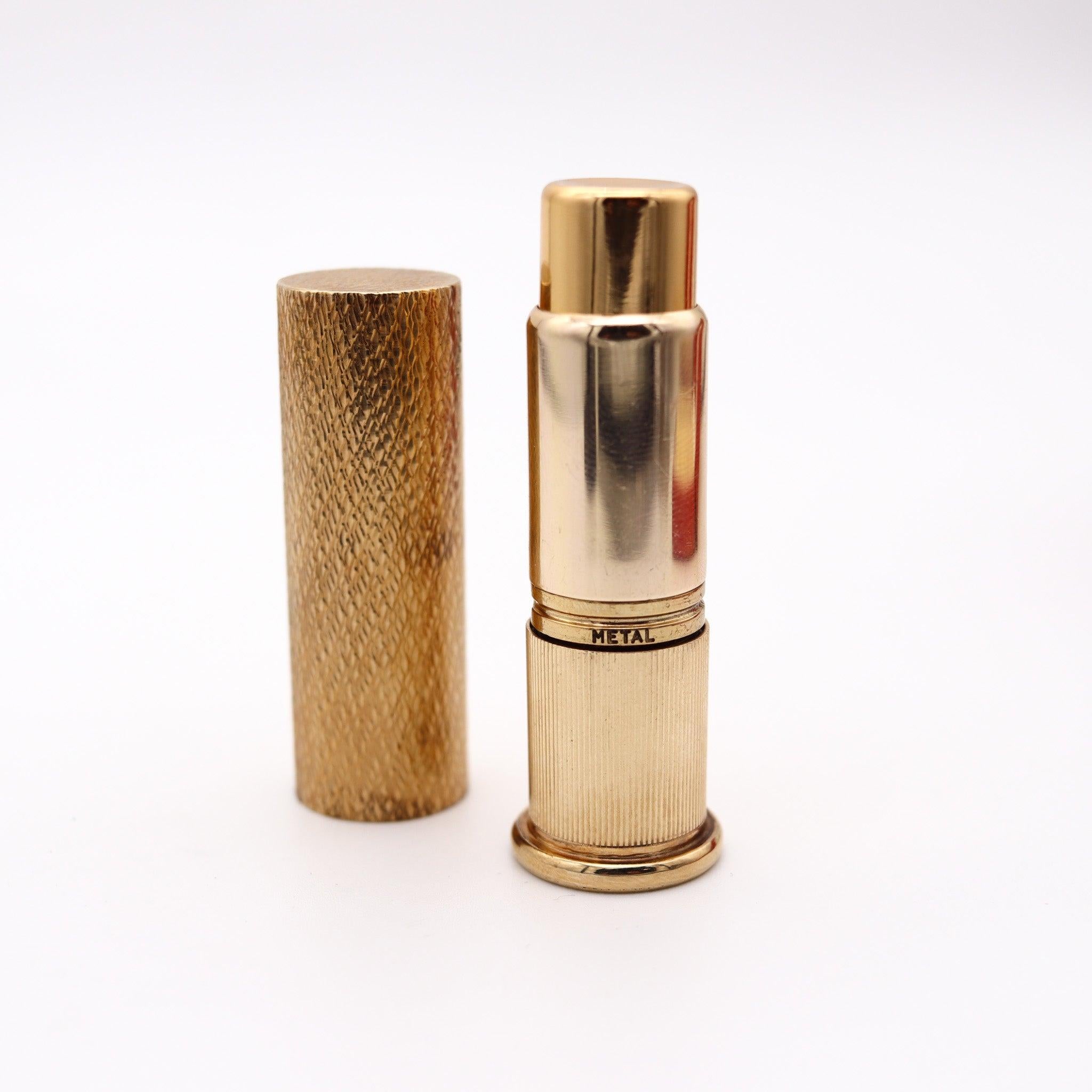 De las mujeres CARTIER Londres 1939 Atomizador De Perfume En Oro Amarillo De 9 Quilates Con Estuche Cartier en venta