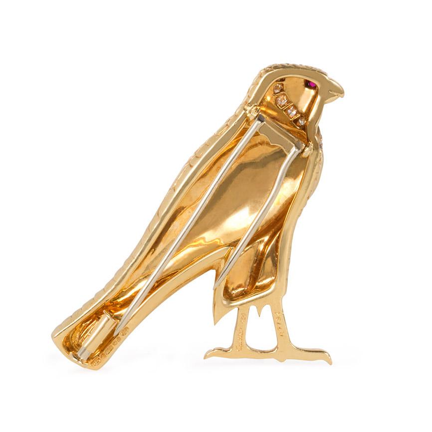 Cartier, London 1970s Egyptian Revival Brooch in the Form of 
