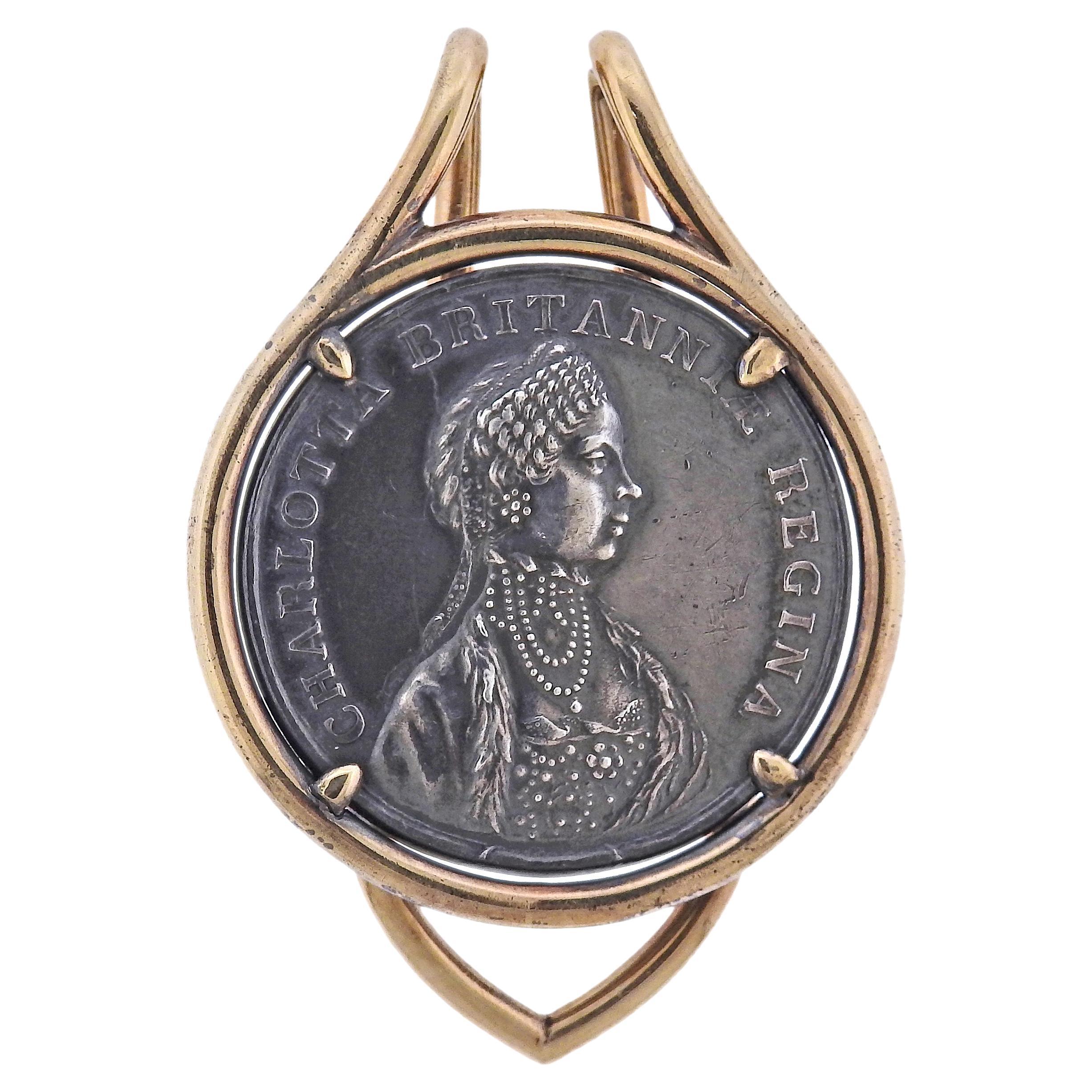 Cartier London Antike Münze Gold Geld-Clip