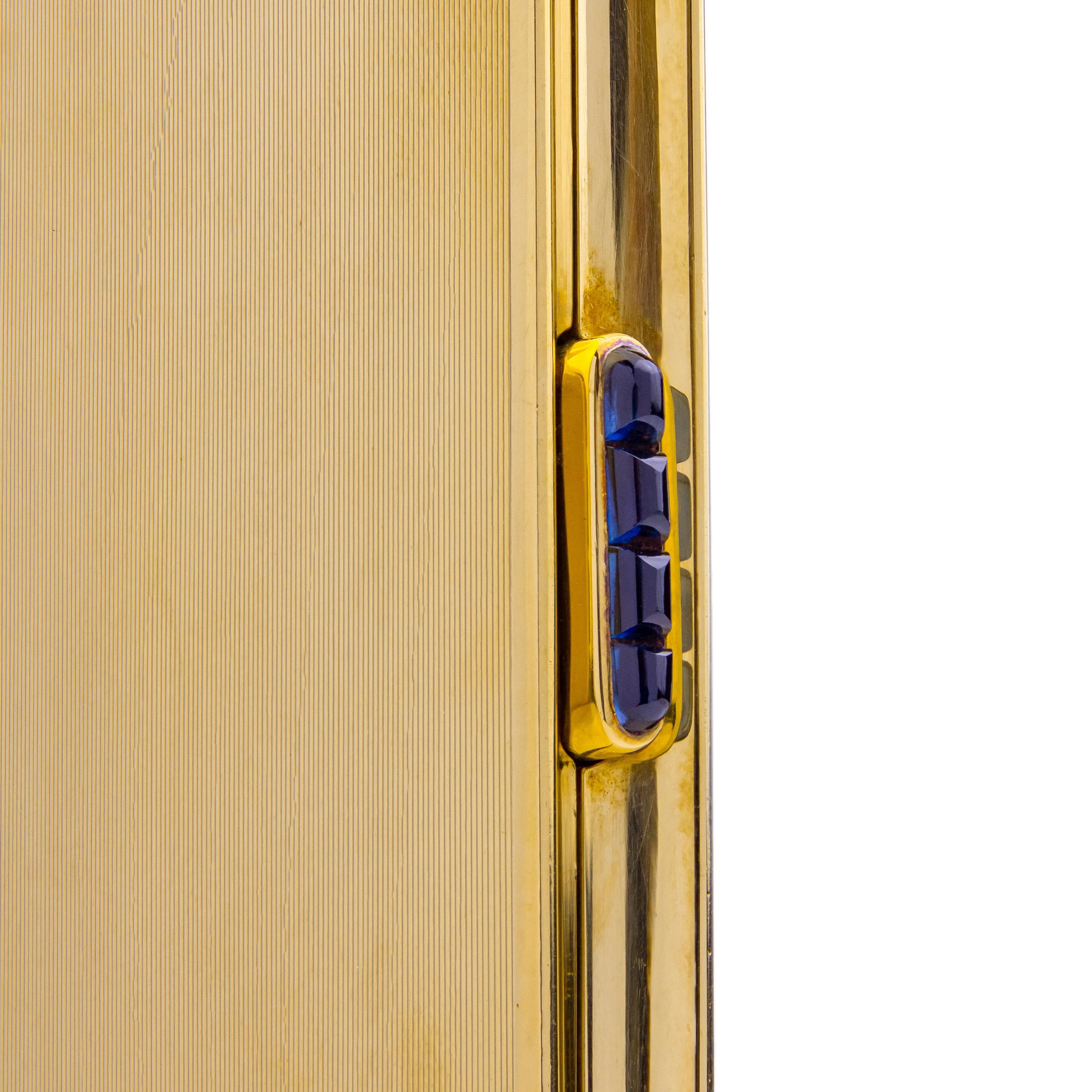 'Cartier London' Art Deco Cigarette Case in 18 Karat Gold 3