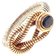 Cartier London Blue Topaz Stainless Steel Yellow Gold Hercules Knot Bracelet