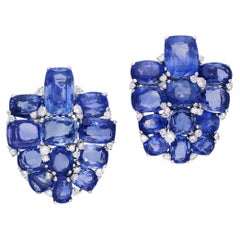 CARTIER LONDON Ceylon Sapphire Clips