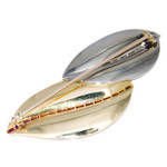 Baguette Cut Cartier London, Diamond & Ruby Double Leaf Brooch For Sale