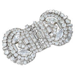 Cartier London Indian-Inspired Diamond Double Clip Brooch