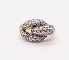 Cartier London Knot Cocktail Ring in 18 Karat Gold with 2.12ctw in Diamonds