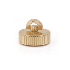 Cartier London Retro- Pillenschachtel aus rundem 9 Karat Gelbgold