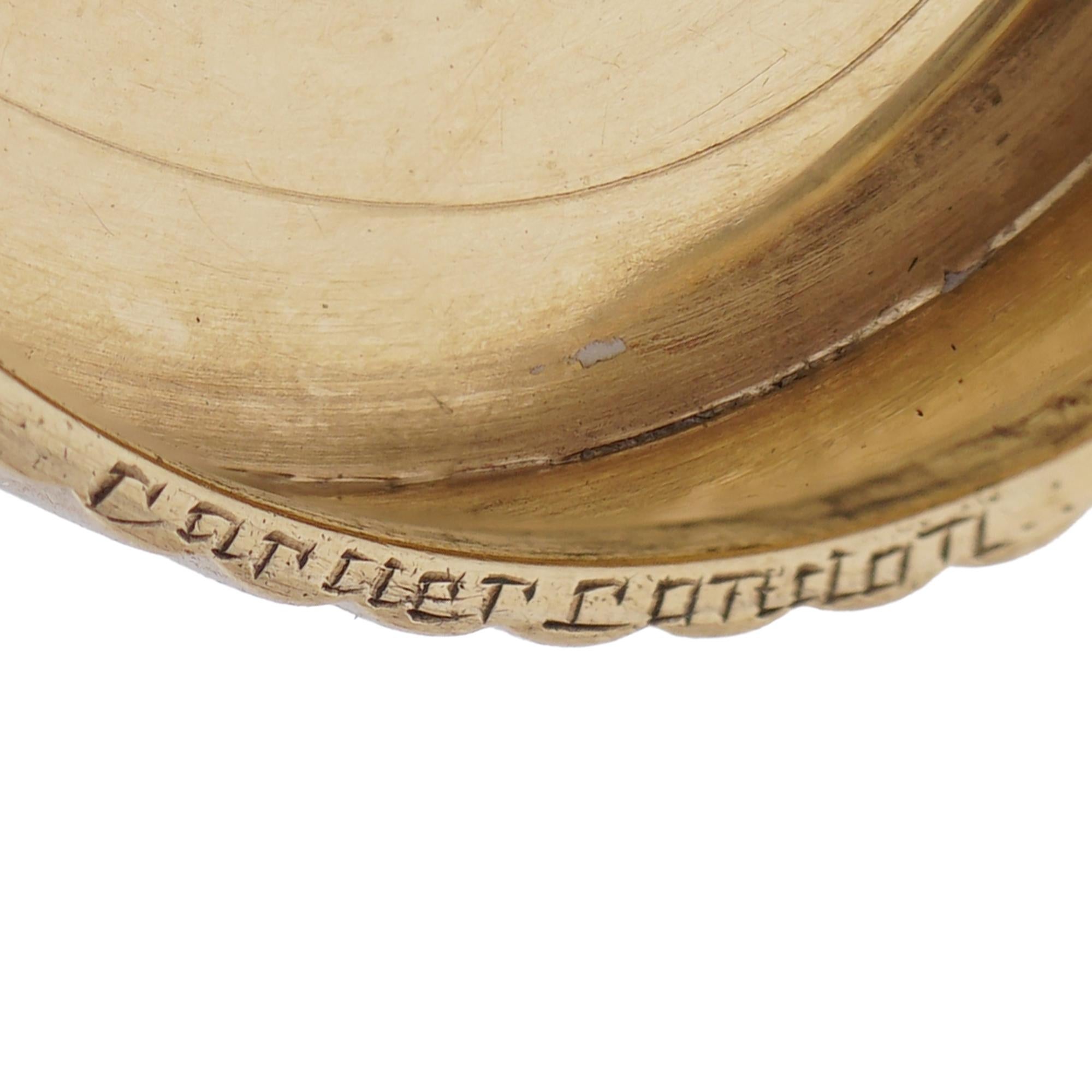 Cartier London retro round 9kt yellow gold pillbox 2