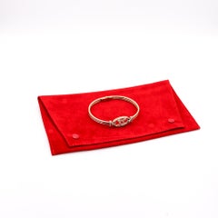 Cartier London Vintage Trinity Bangle Bracelet In 18Kt Gold With VS Diamonds
