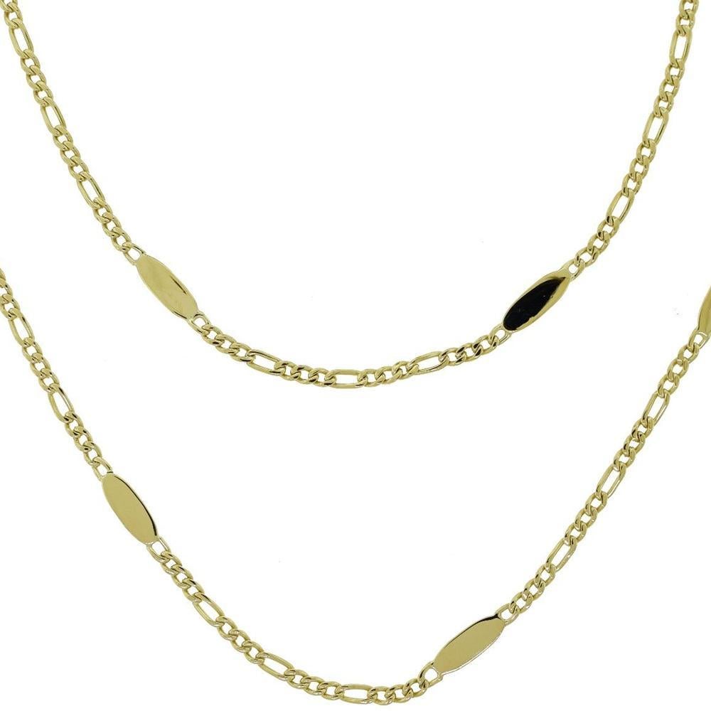 Cartier Lange Gelbgold Oval Spiegelkette Gliederhalskette mit Beutel für Damen oder Herren im Angebot